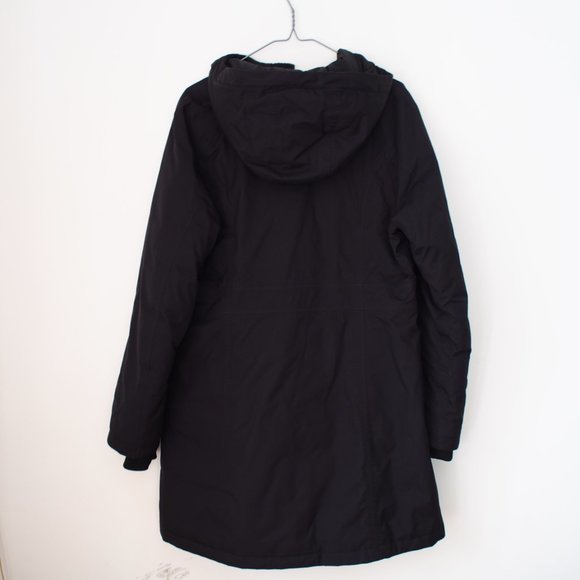 The North Face black double breasted down winter coat parka with hood - Picture 5 of 10